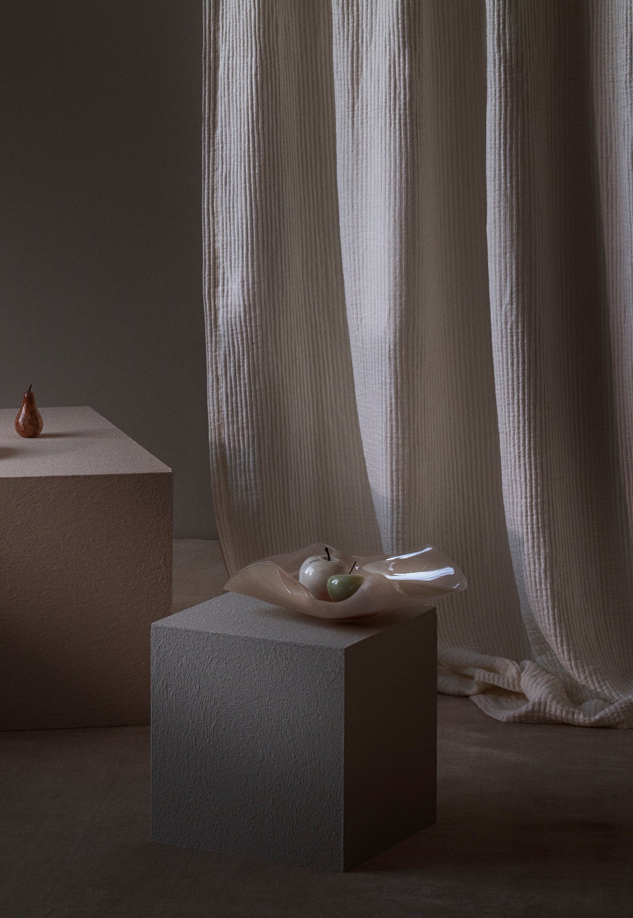 Pleat Curtain - White