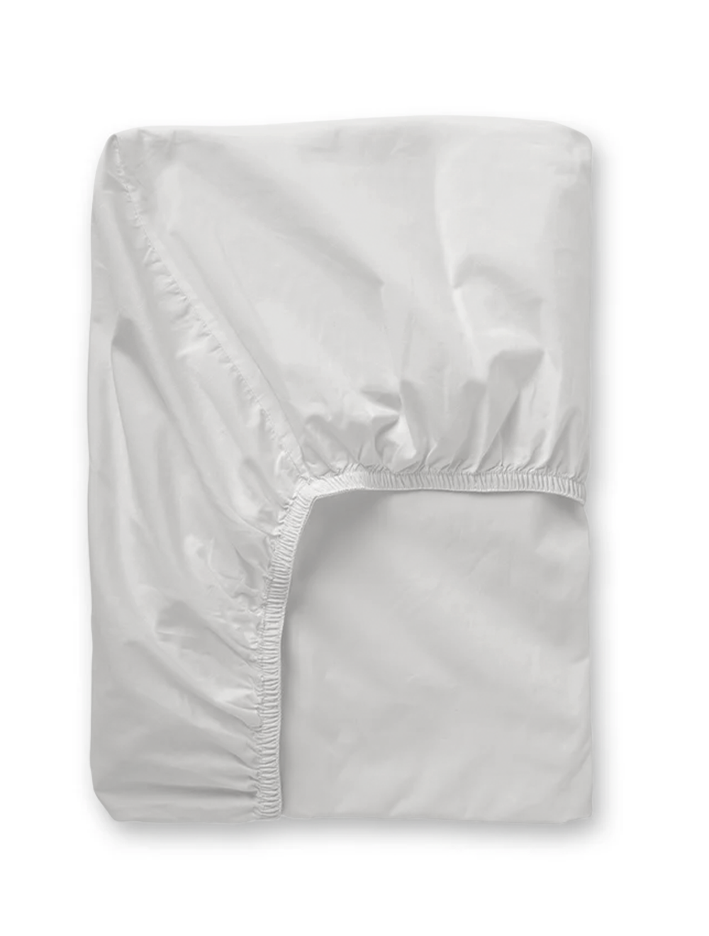 Cove Stonewashed Cotton Fitted Sheet / White