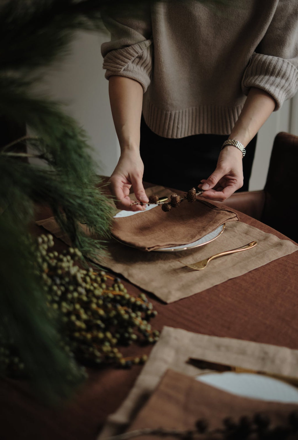 Lee Linen Placemat (Set of 2) / Ochre