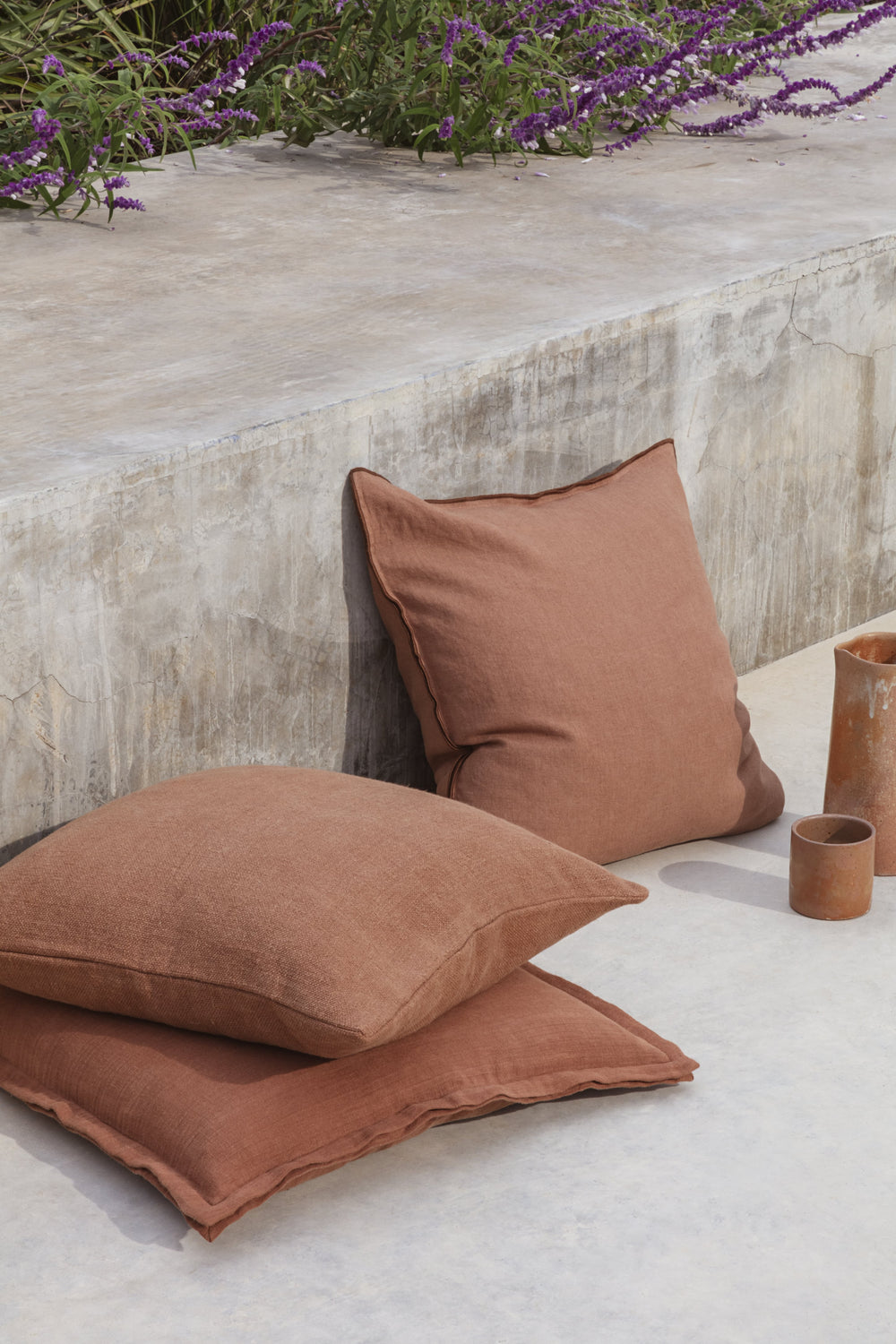 Merrow Linen Cushion / Rust