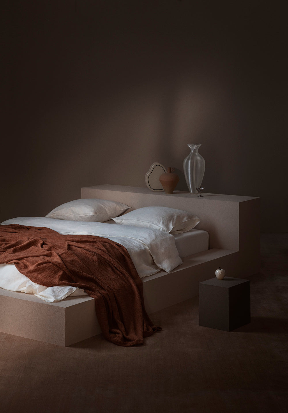 Merrow Linen Duvet Cover / White
