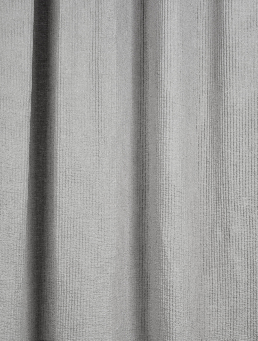 Pleat Linen Curtain / Light Grey