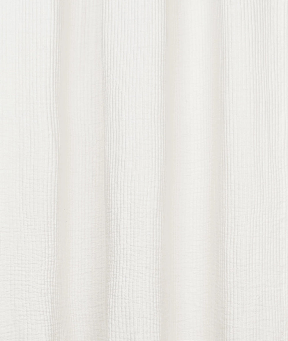 Pleat Linen Curtain / White