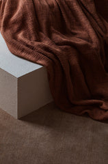 Tate Bed Throw - Rust