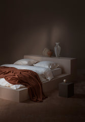 Tate Cotton Bed Runner / Rust