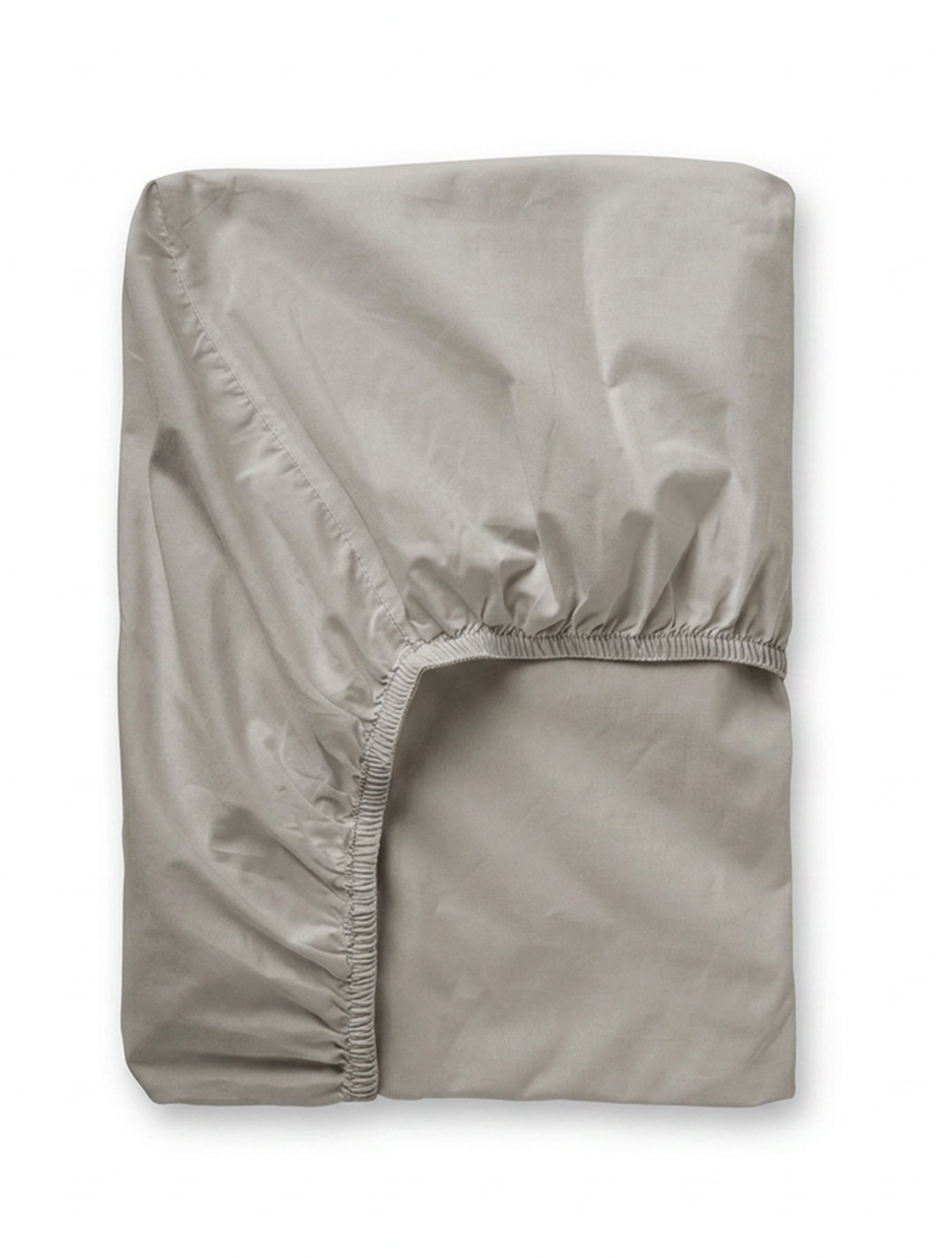Cove Stonewashed Cotton Fitted Sheet / Warm Grey