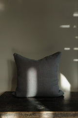 Rue Linen Cushion / Dark Grey