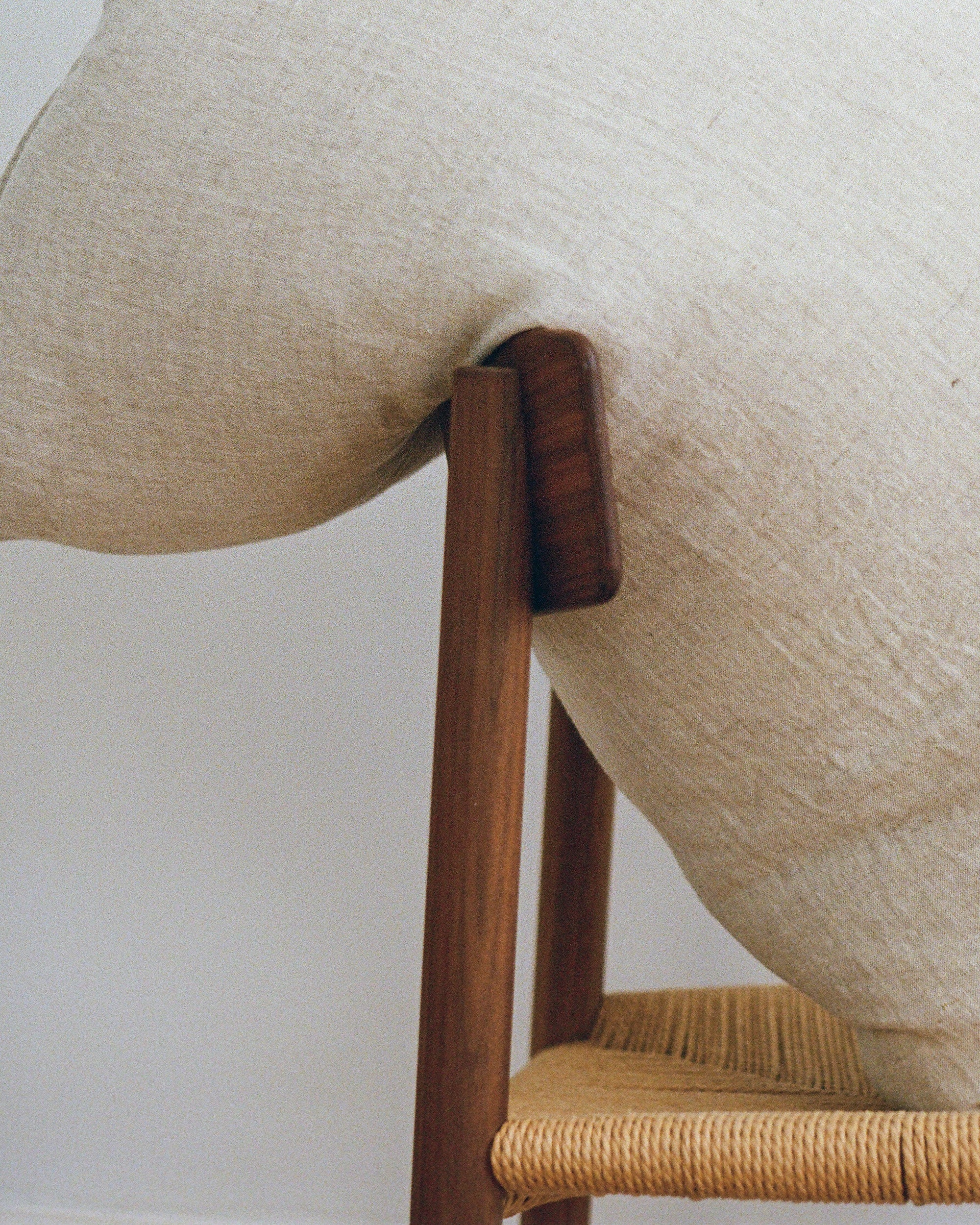 Lin Linen Double Cushion / Natural