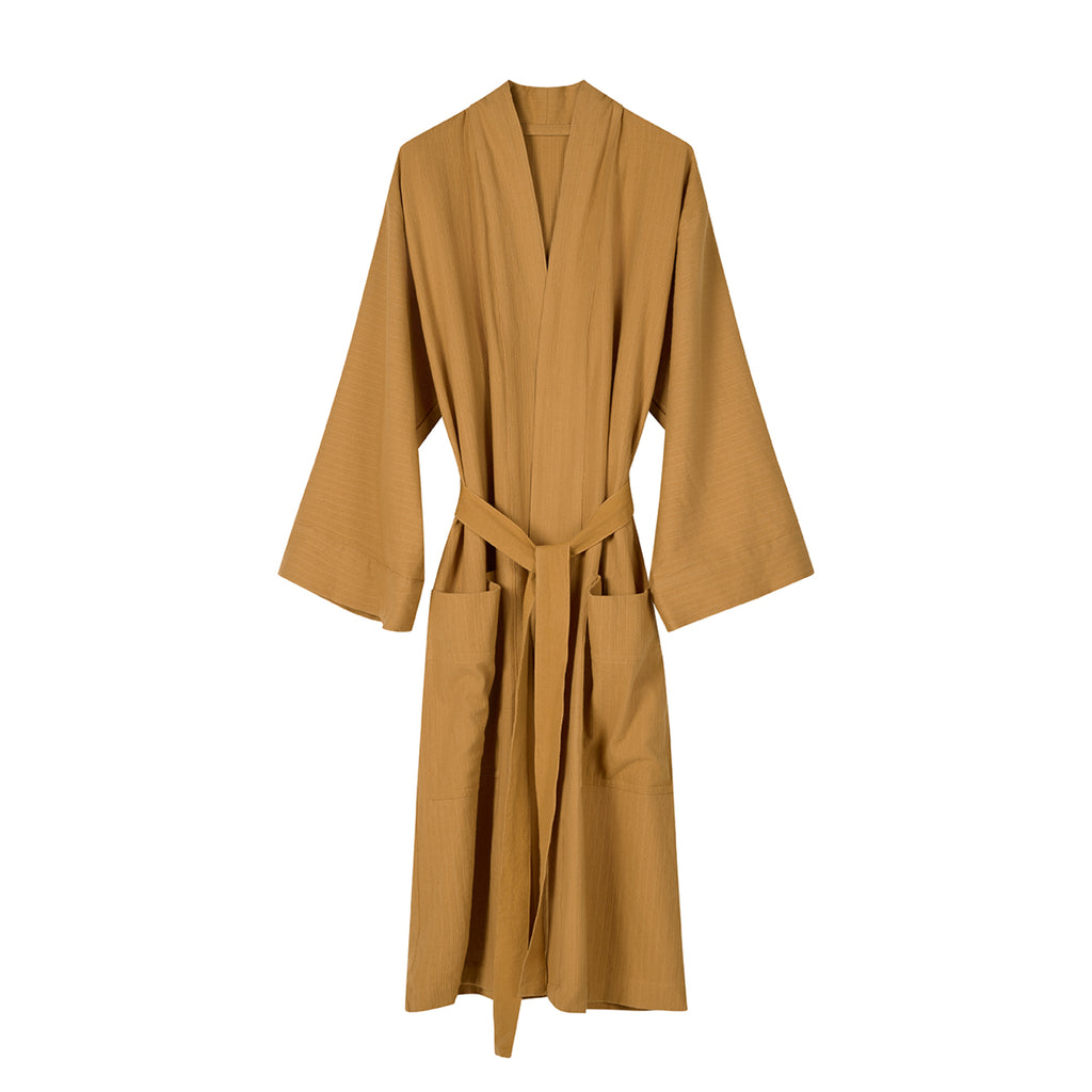 Nami Organic Cotton Kimono Robe / Marigold