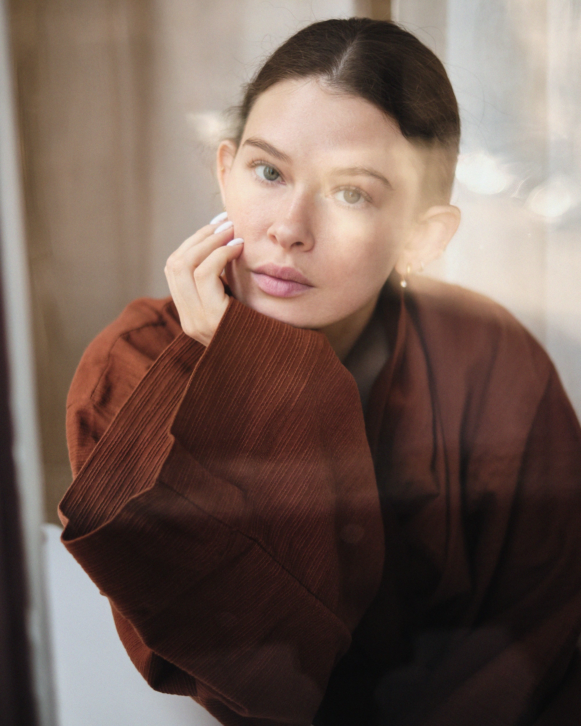 Nami Organic Cotton Kimono Robe / Amber