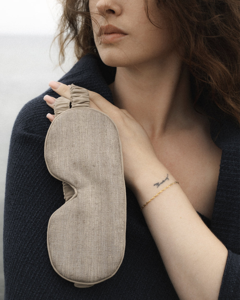 Sora Silk Eye Mask / Stone