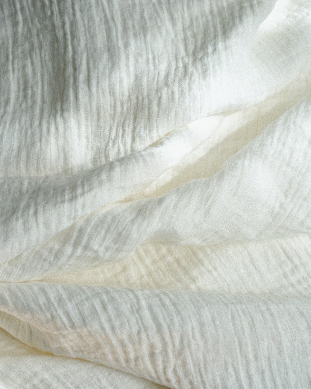 Dale Linen Bed Throw / White