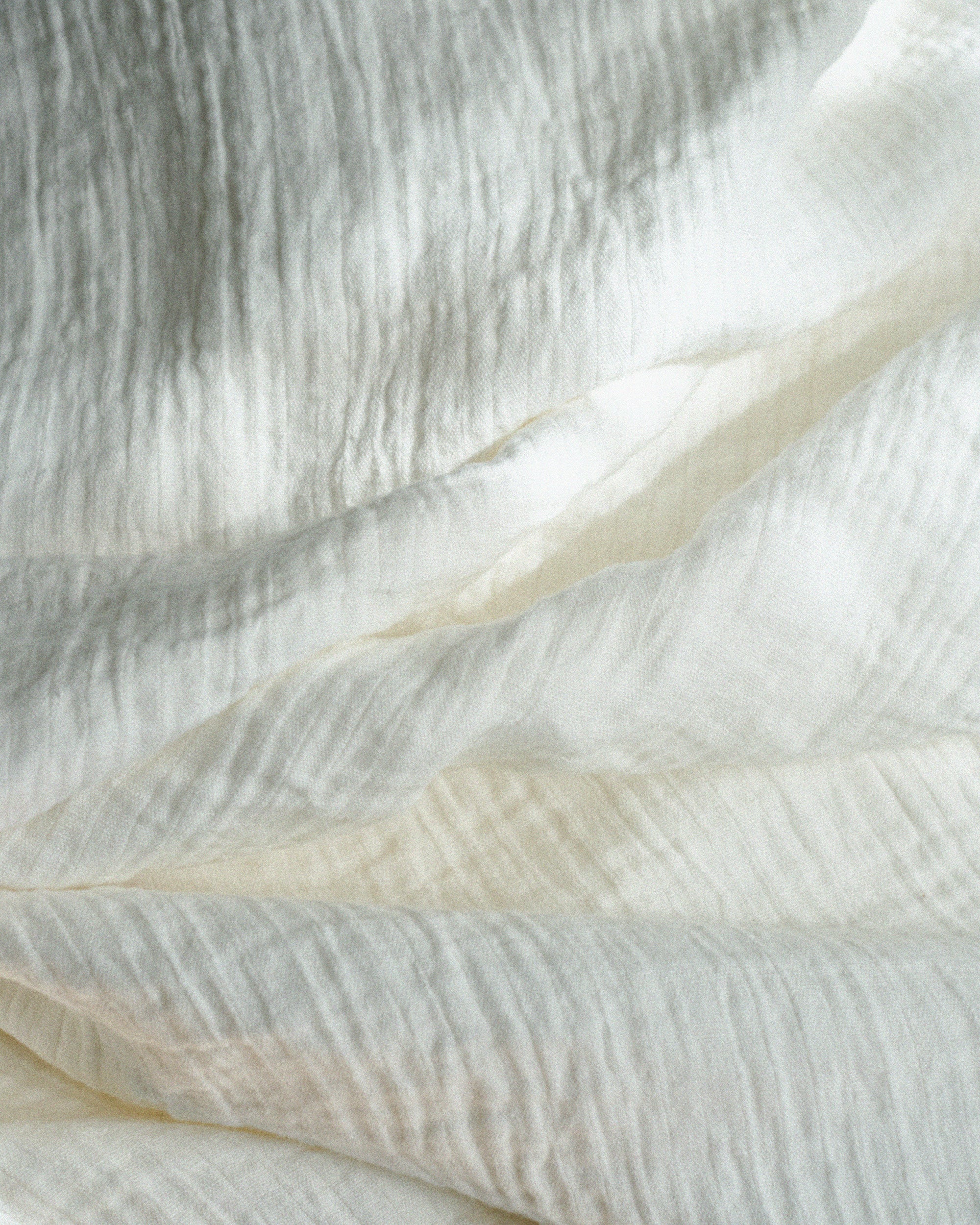 Dale Linen Bed Throw / White