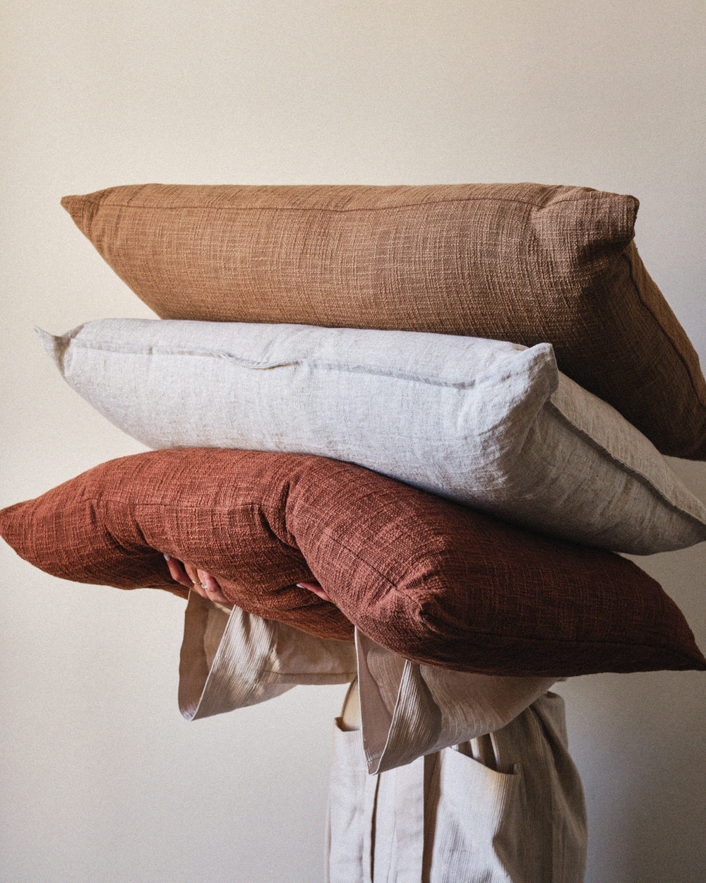Tate Cotton Double Cushion / Rust